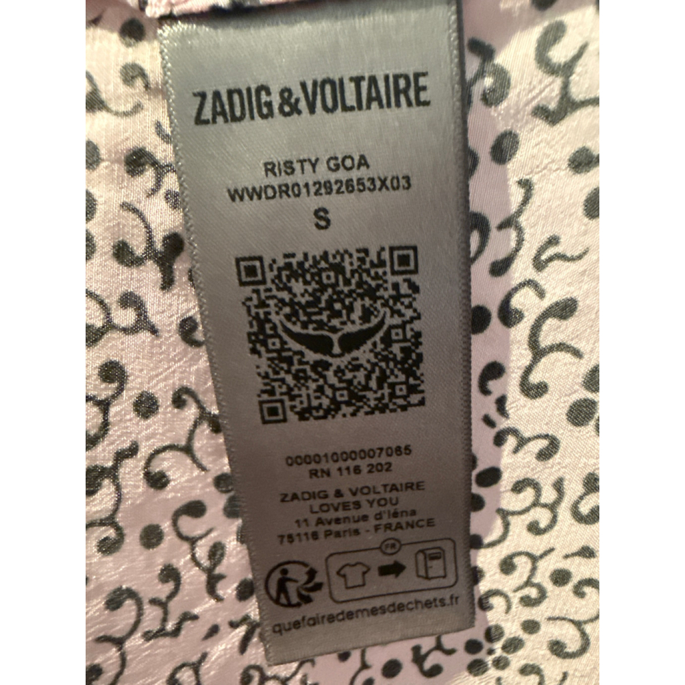 Women's Zadig & Voltaire Pink & Black Lace Trim Maxi Dress S - Picture 4 of 7